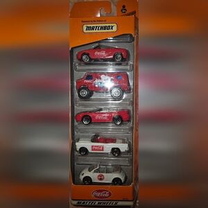 1999 Matchbox Mattel Wheels Coca Cola 5 Pack Gift Set 96487